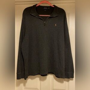 Polo Ralph Lauren Sweater Pullover Quarter Zip Estate Rib